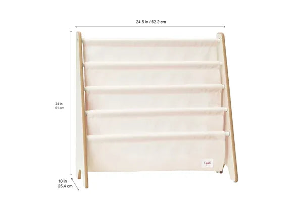 Bogreol til børn med løvemotiv, 61x62x25 cm – 3 Sprouts