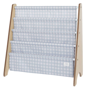 Bogreol Træ – Gingham blå – 3 Sprouts