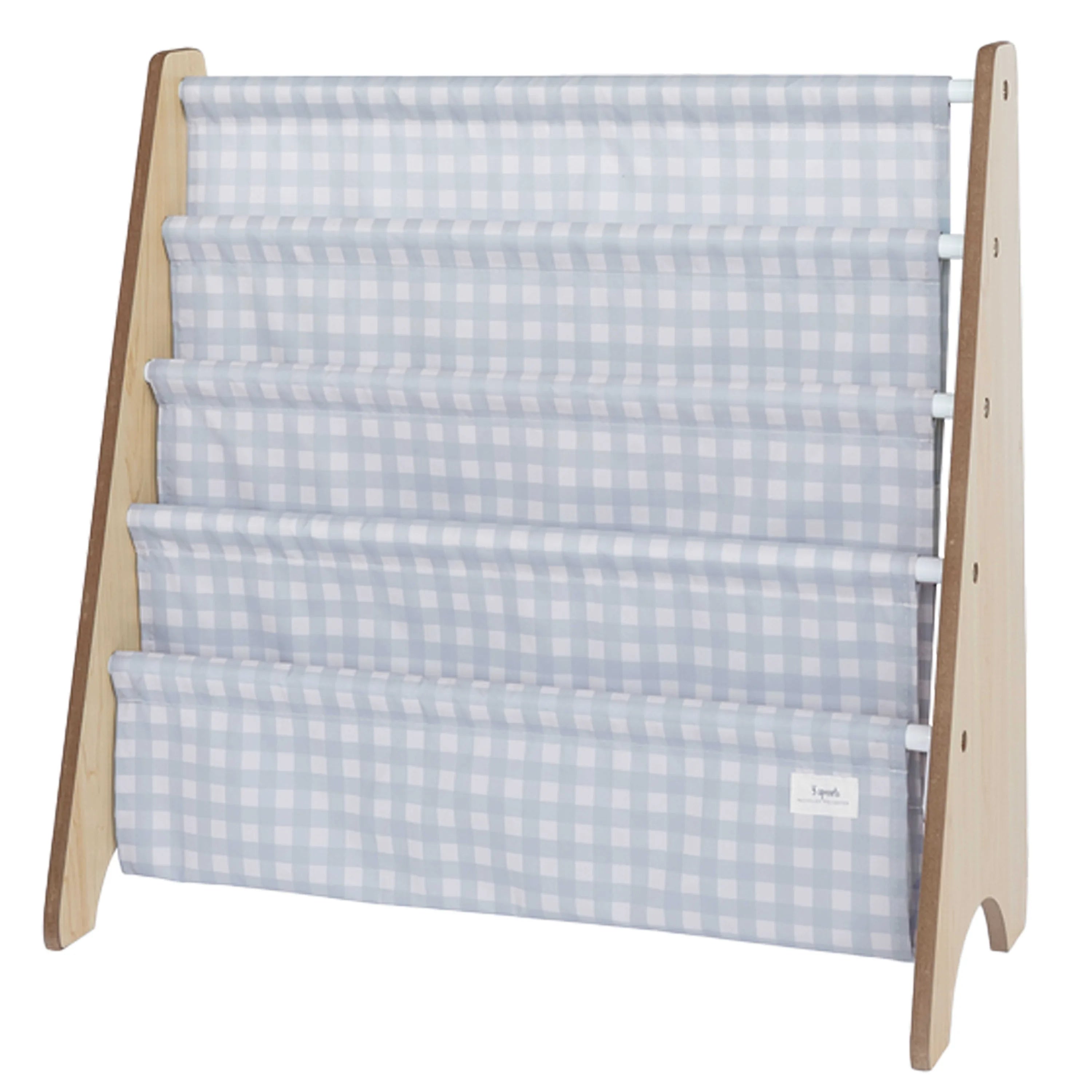 3 Sprouts Bogreol, Gingham blå