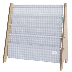 Bogreol Træ – Gingham blå – 3 Sprouts