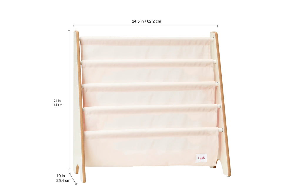 Bogreol dovendyr design til børneværelse 61x62x25 cm – 3 Sprouts