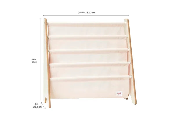 Bogreol dovendyr design til børneværelse 61x62x25 cm – 3 Sprouts