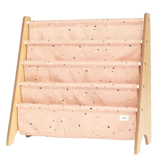 Bogreol Træ – Terrazzo, Ler – 3 Sprouts
