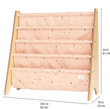 Bogreol Træ – Terrazzo, Ler – 3 Sprouts