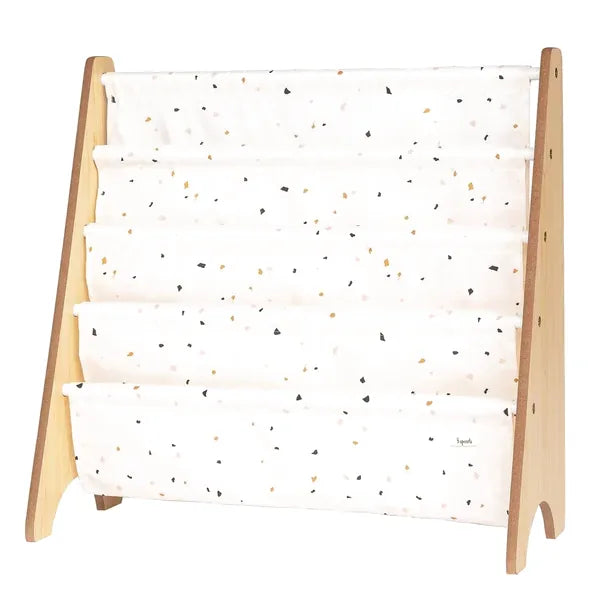 Bogreol Træ – Terrazzo, Creme – 3 Sprouts