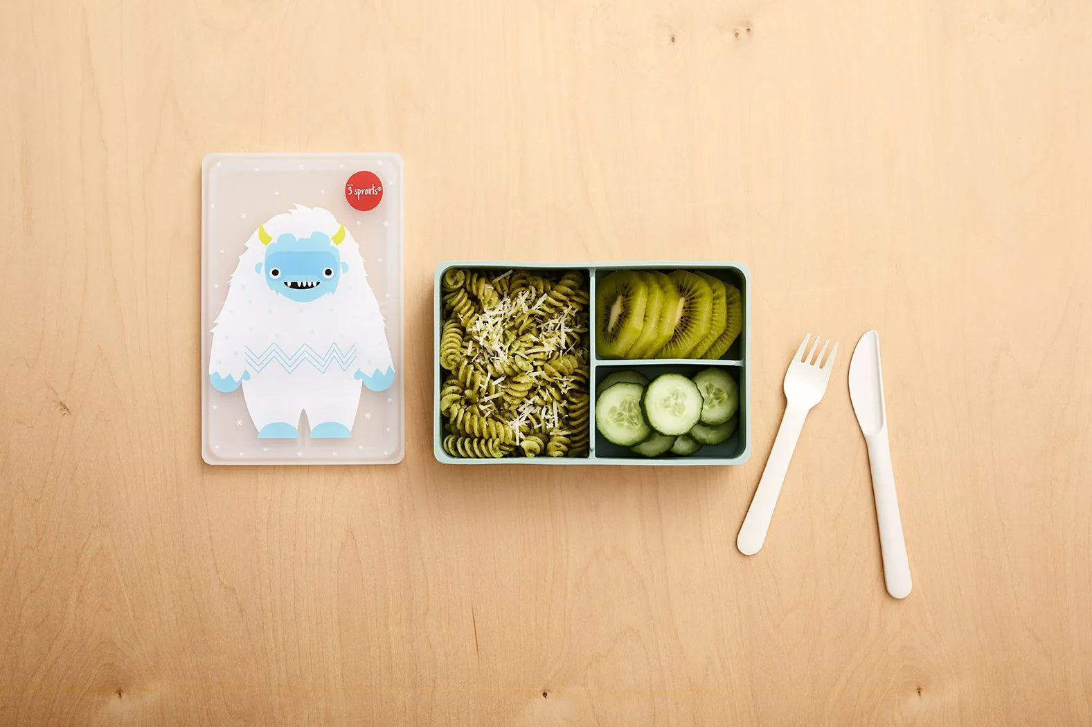 3 Sprouts Madkasse i silikone, Den afskyelige snemand