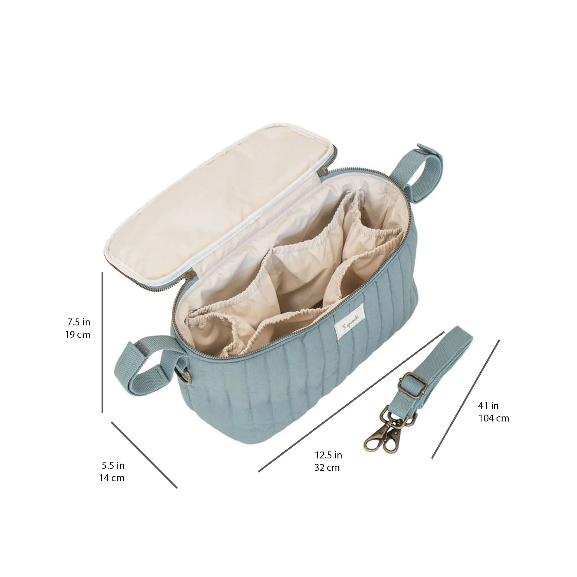 Opbevaringskurv Til Klap Kompakt – 3 Sprouts (ISQSGN)