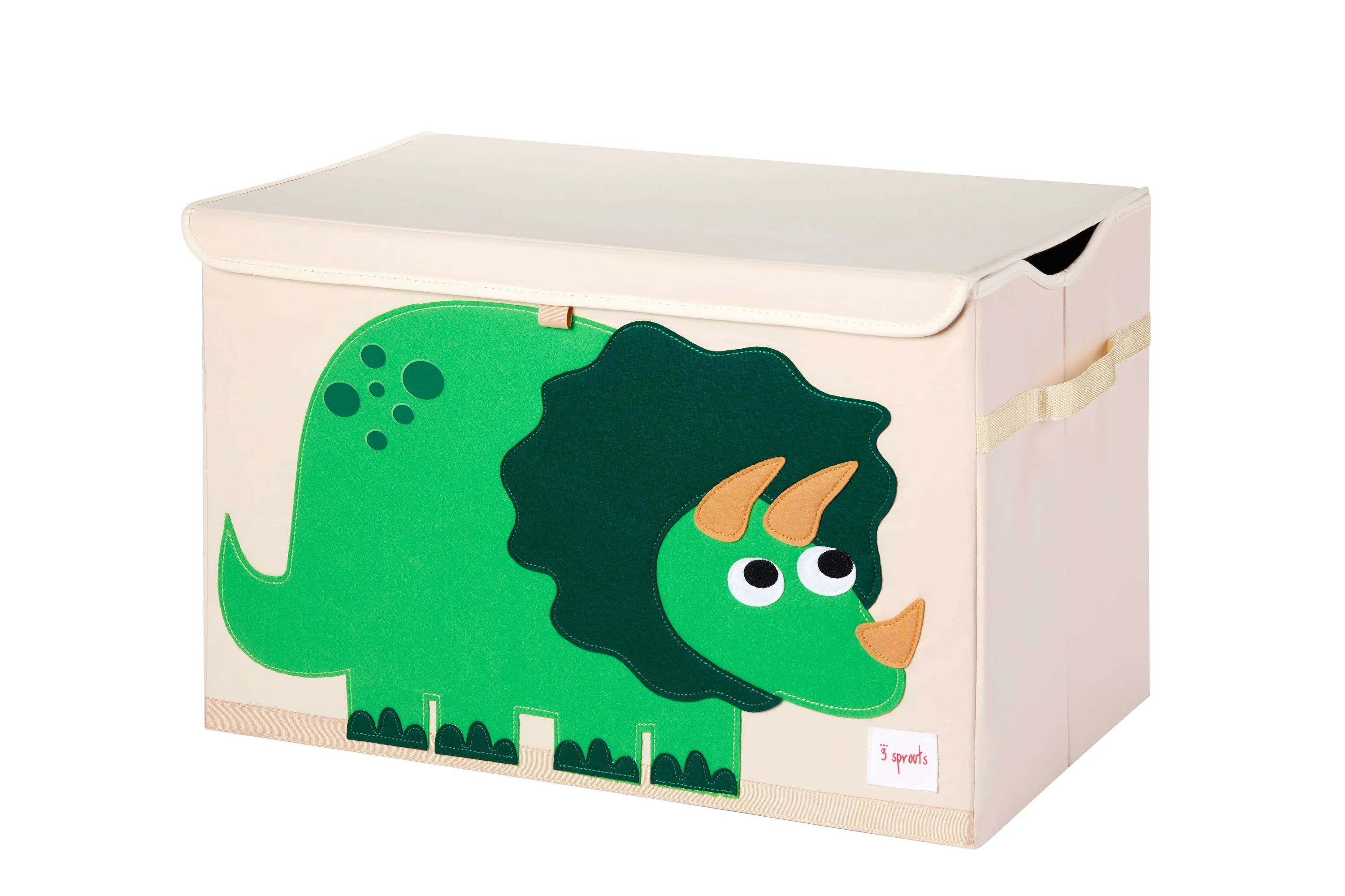 3 Sprouts Opbevaringskasse med låg, Dinosaur