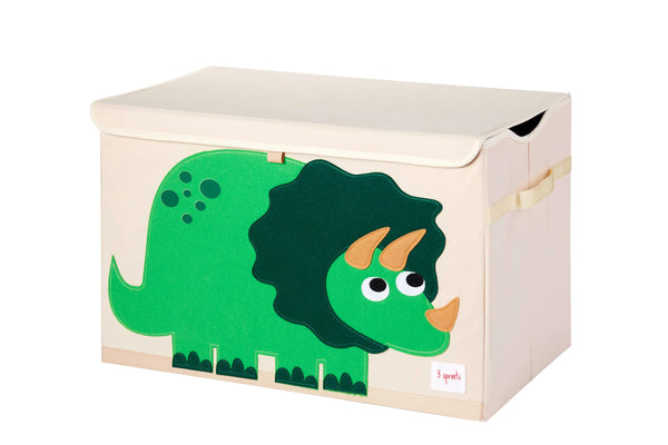 3 Sprouts Opbevaringskasse med låg, Dinosaur