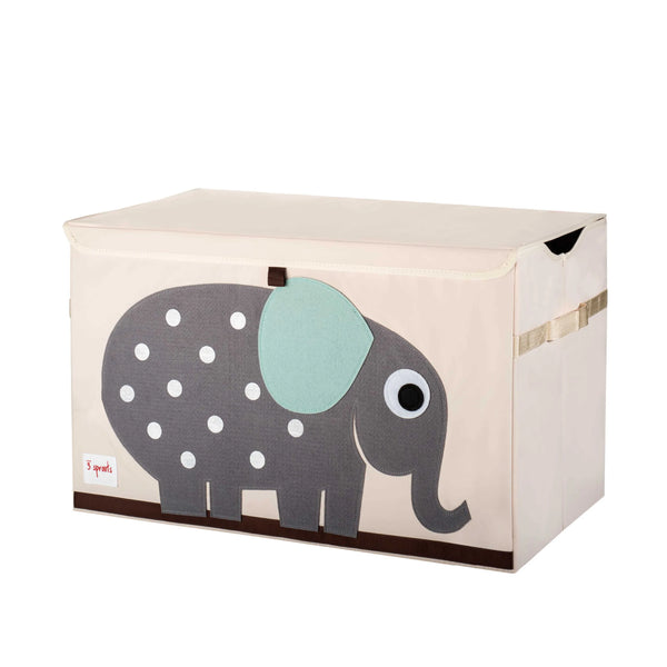 3 Sprouts Opbevaringskasse med låg, Elefant