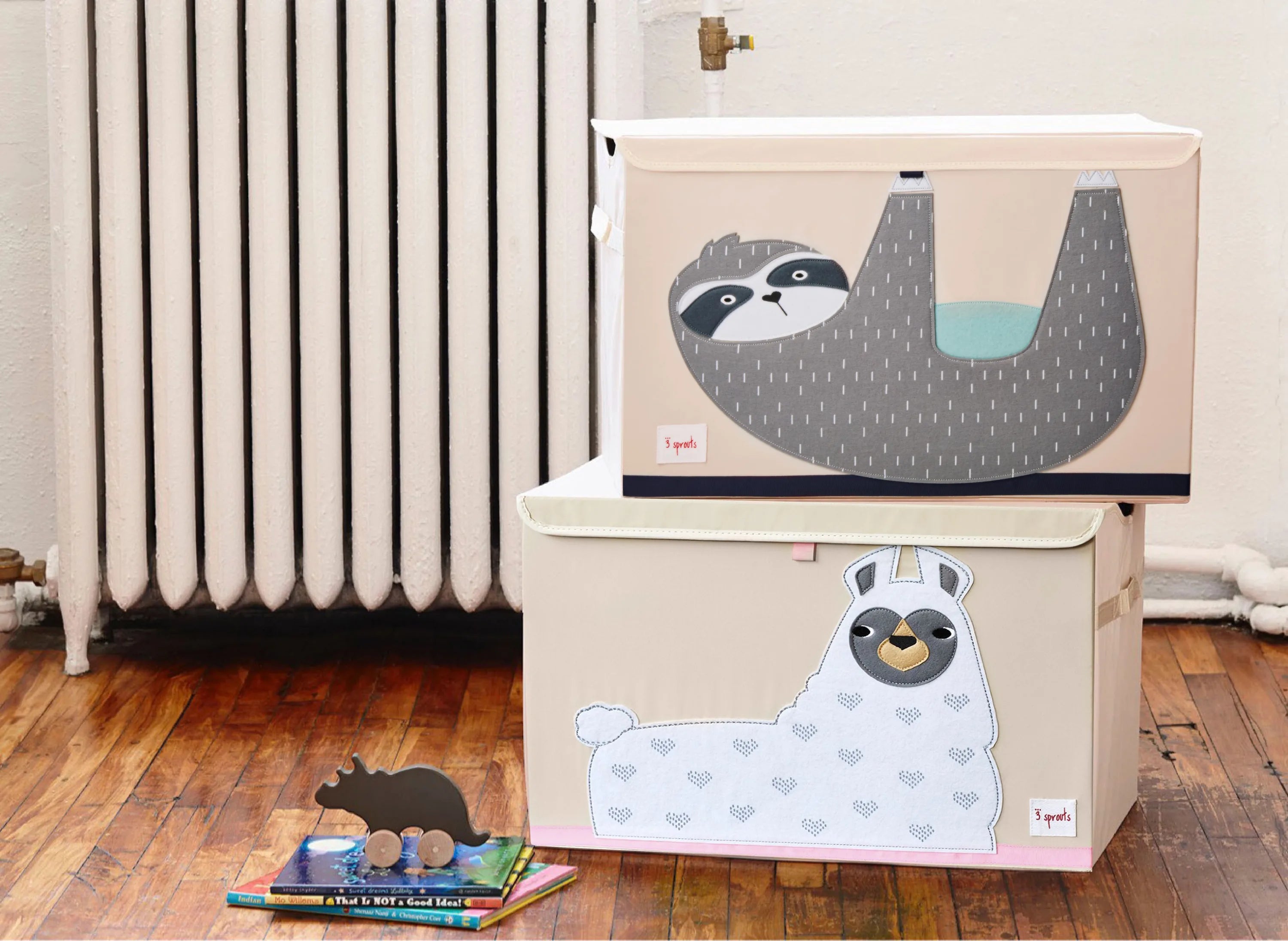 Opbevaringskasse Med Låg – Lama – 3 Sprouts