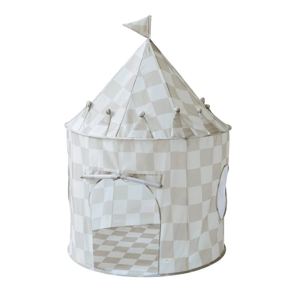 3 prouts Legetelt, Checkerboard beige