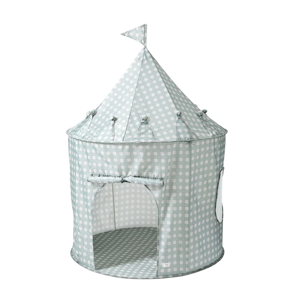 Legetelt – Gingham blå – 3 Sprouts
