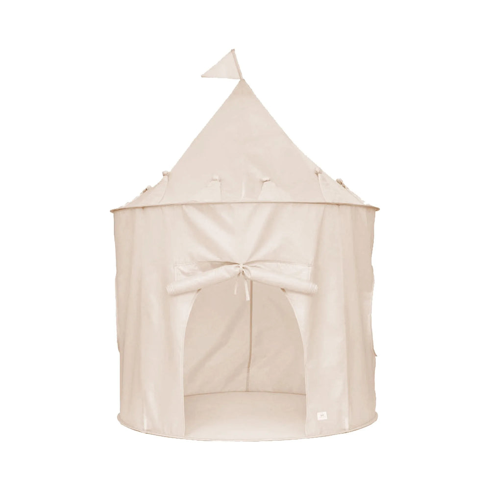 Legetelt med tag og vinduer, Ø100xH135 cm – genbrugt polyester, nem at samle – 3 Sprouts
