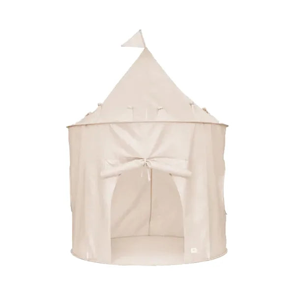 Legetelt med tag og vinduer, Ø100xH135 cm – genbrugt polyester, nem at samle – 3 Sprouts