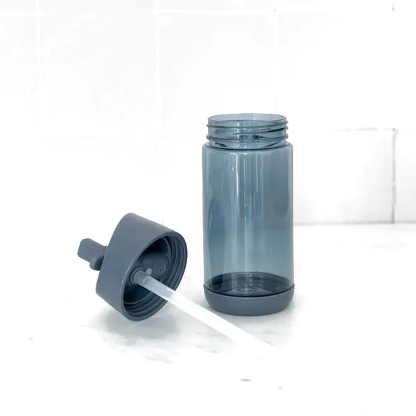 Drikkedunk 0,35 l med drikketud og sugerør, blå – Tritan, BPA-fri – 3 Sprouts