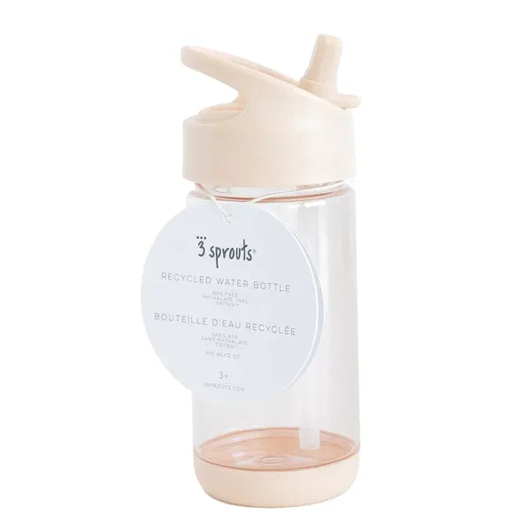 Drikkedunk 0,35 l sand med sugerør, BPA-fri Tritan – 3 Sprouts