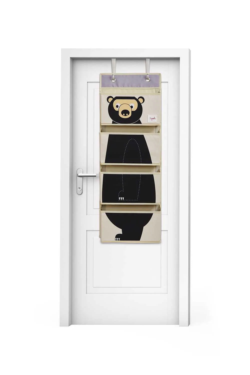 3 Sprouts Vægophæng med lommer (Wall Organizer), Bjørn