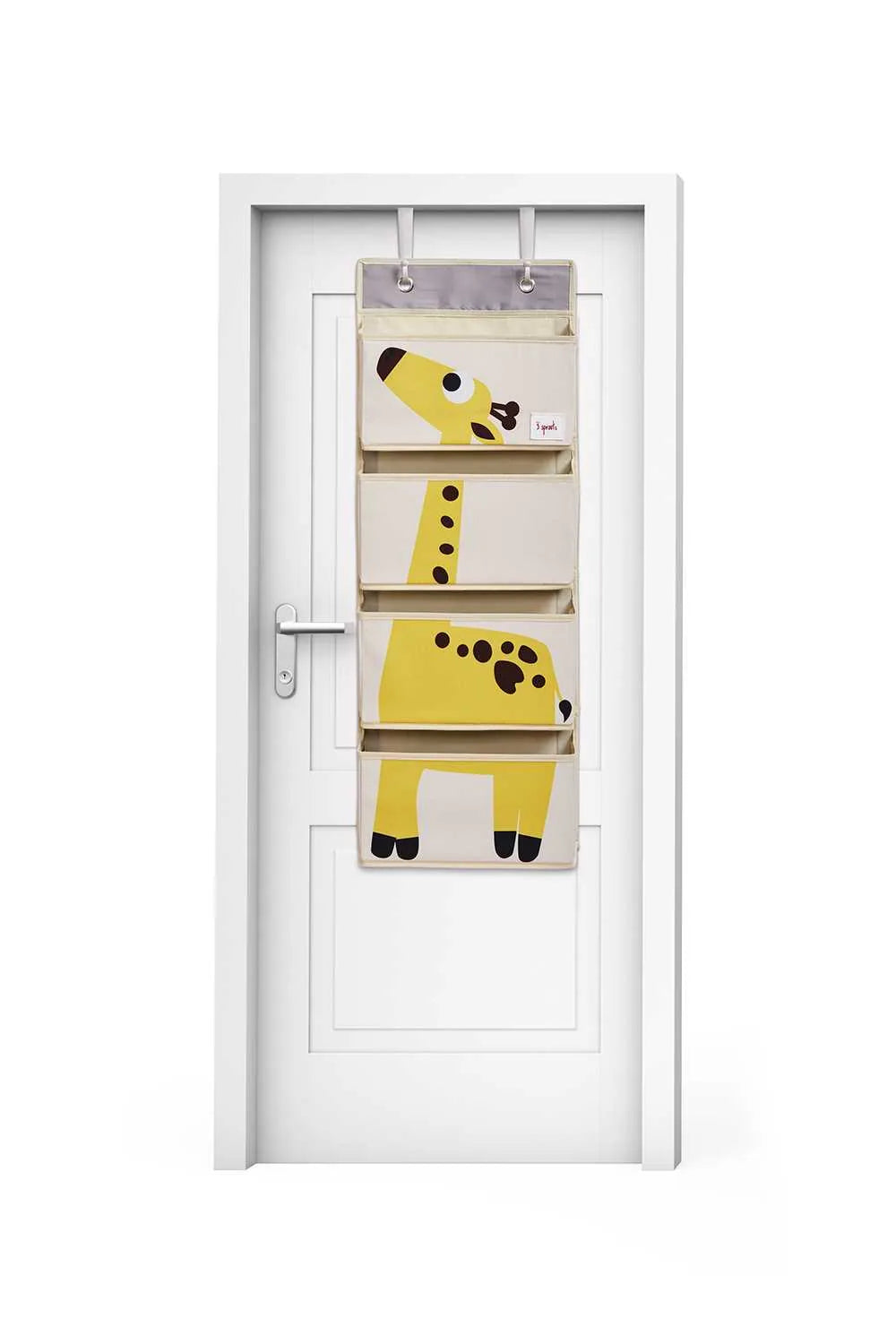 3 Sprouts Vægophæng med lommer (Wall Organizer), Giraf