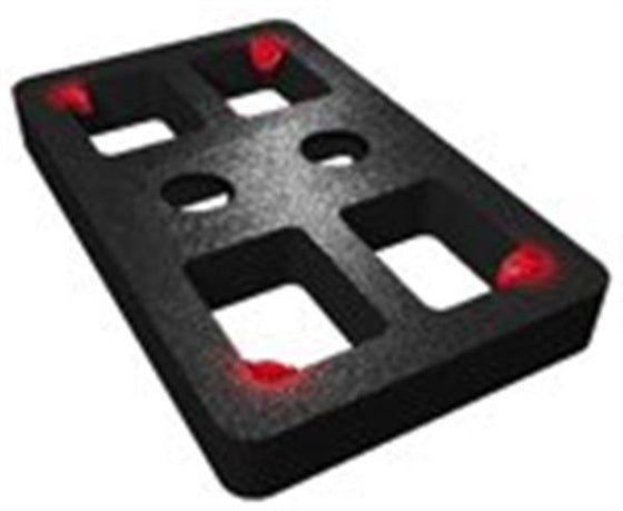 Justerbrik 80 mm til betonelementer, 10 mm tykkelse, belastning op til 2000 kg - Harpun