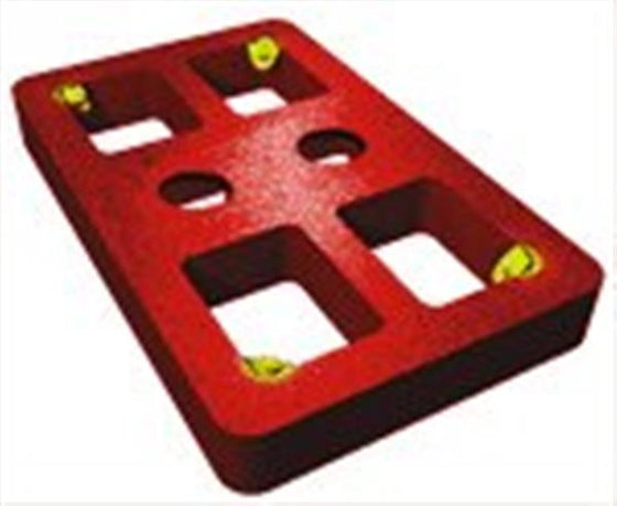 Justerbrik 80 mm til betonmontage, 2 mm plast, 2000 kg belastning - Harpun
