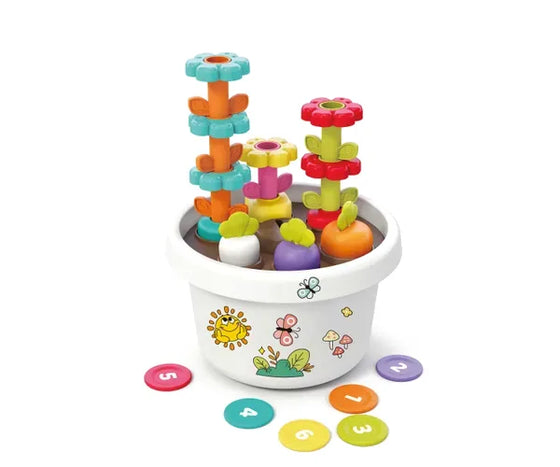 Kreativ Potte Med Planter Og Klistermærker Magnet – Kinder and Kids