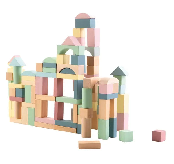 Byggeklodser (100 Stk.) Træ – Kinder and Kids