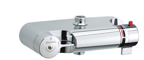 Kar- og brusetermostat 3/4 & 1/2 med 2 greb, forkromet - Damixa