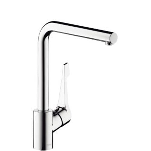 Justerbart køkkenarmatur L-tud 110/150° 12 l/min, vandbesparende - hansgrohe