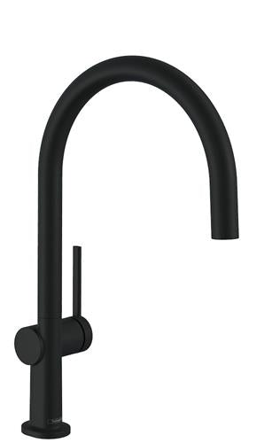 Køkkenarmatur høj C-tud ComfortZone 220 svingbar 4-trin matsort 1-grebs - hansgrohe