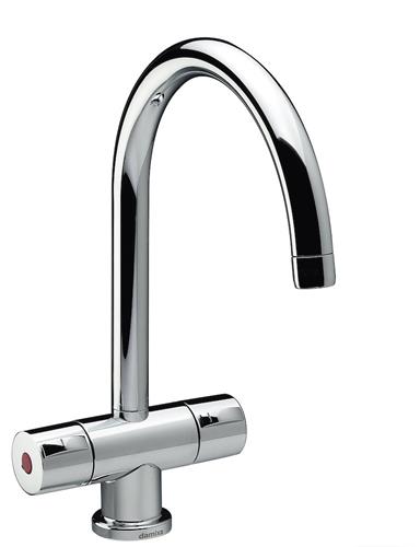 Køkkenarmatur 2-grebs svingtud Eco-klik forkromet 203mm - Damixa