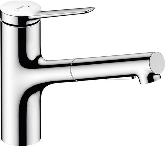 Køkkenarmatur Zesis M33 150 mm udtræk, 150° sving, låsbar brusestråle - hansgrohe