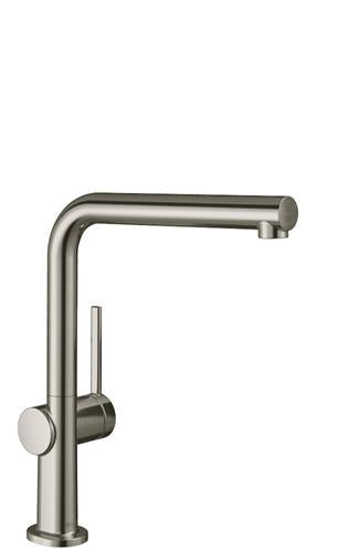 Køkkenarmatur L-udløb ComfortZone 270, 1-grebs rustfrit stål - hansgrohe