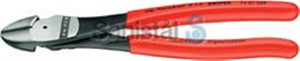 Knipex 7401 kraft sidebidetang sort finish, 200mm