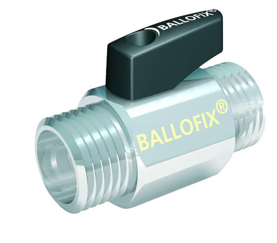 Broen Ballofix kuglehane med håndtag nippel/nippel