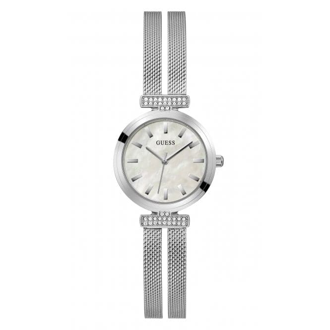 Guess Watches dameur Array rustfrit stål meshlænke sølv Gw0471l1
