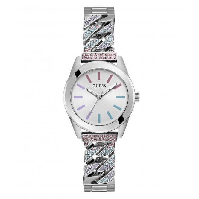 Guess dameur Serena sølv Tone Gw0546l4