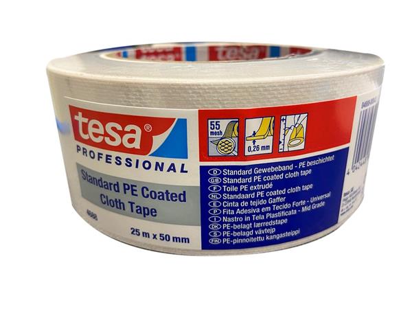 Tesa lærredstape hvid