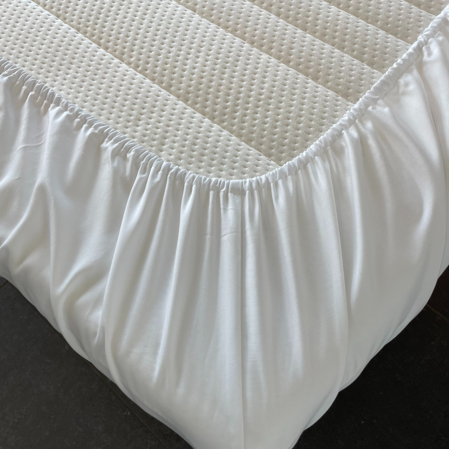 Cool Natures - Tencel Boxlagen med elastik - Hvid