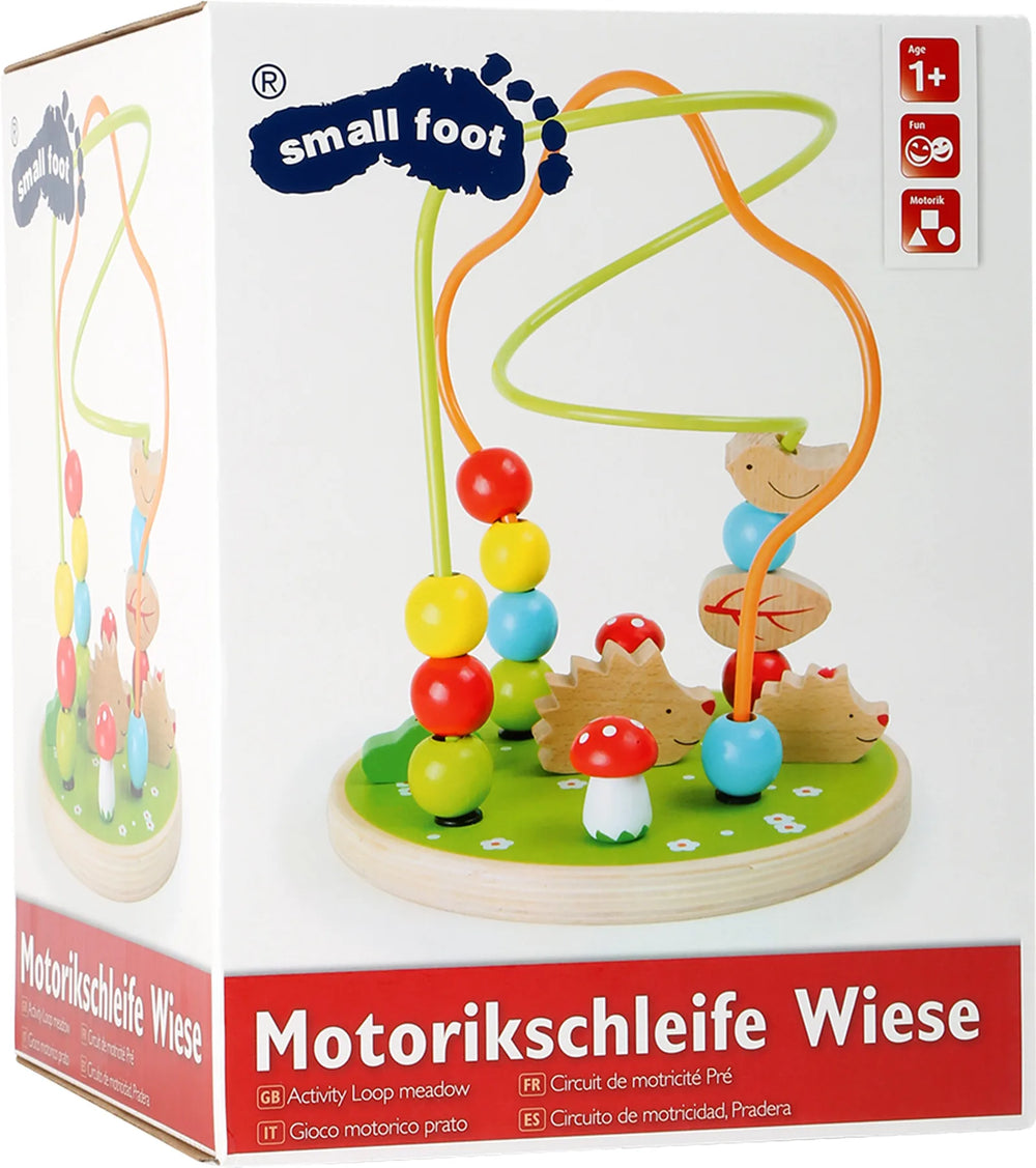 Small Foot Aktivitets Loop Træ – Eng – Leg - Baby - Aktivitetslegetøj