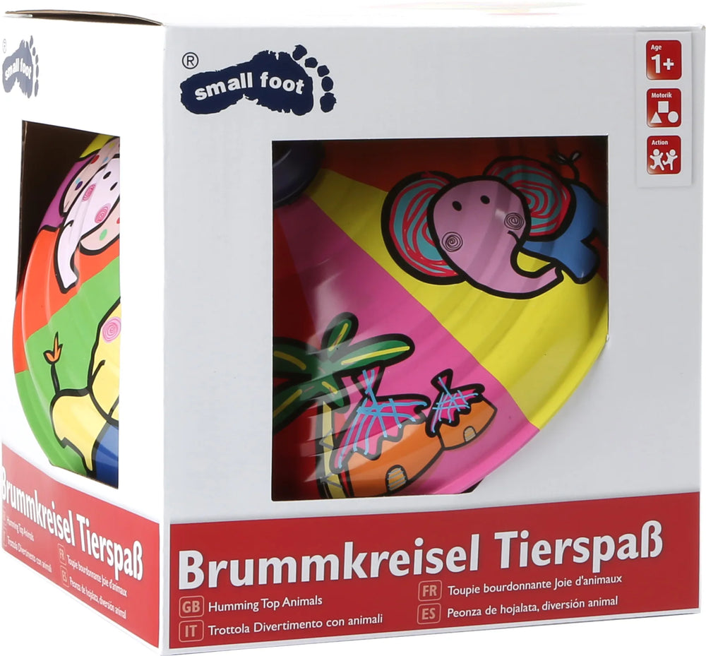 Small Foot Snurretop Med Dyr – Leg - Baby - Aktivitetslegetøj