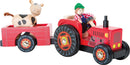 Traktor Med Anhænger Træ – Bondegård – small foot