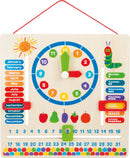 Time-manager ur med Den Sultne Larve træ læringsur – small foot