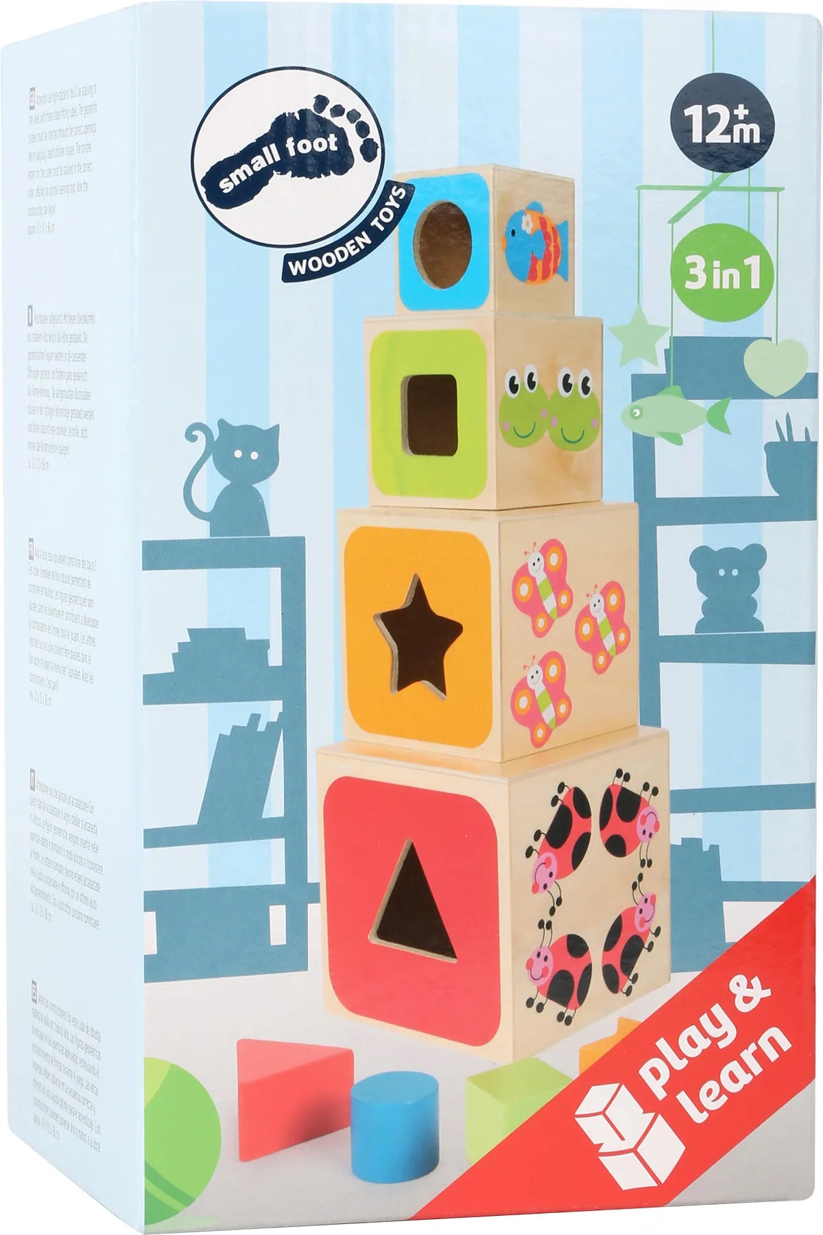 Stable Klodser Træ – ABC Stacking – small foot