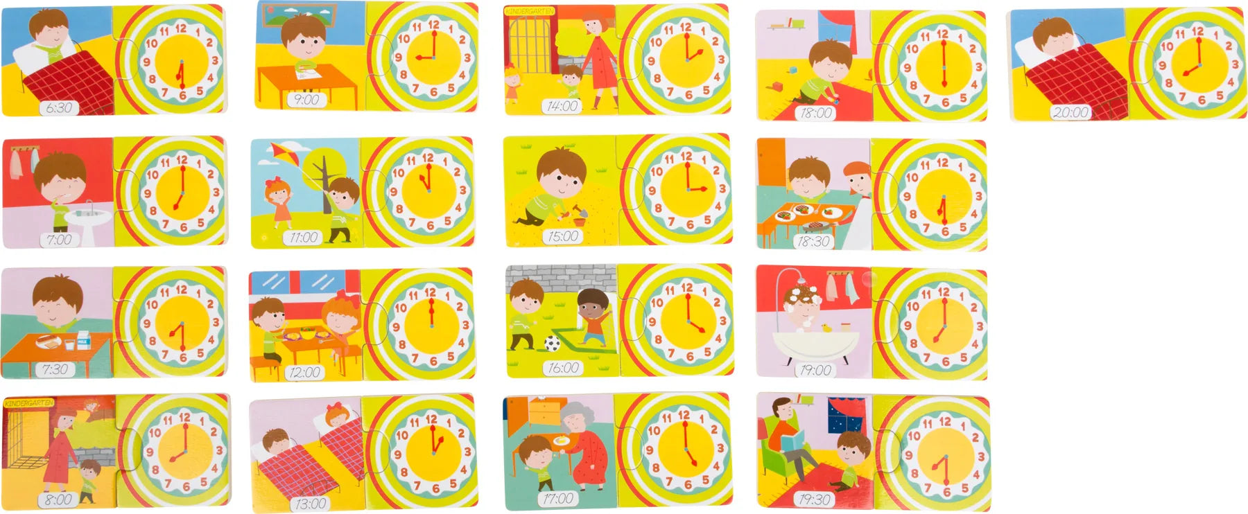 Puslespil Træ – Lær Klokken – small foot