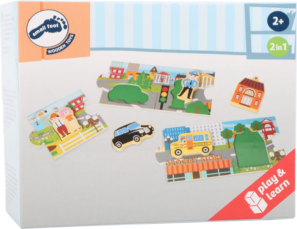 Fortæller Puslespil – Byliv – small foot