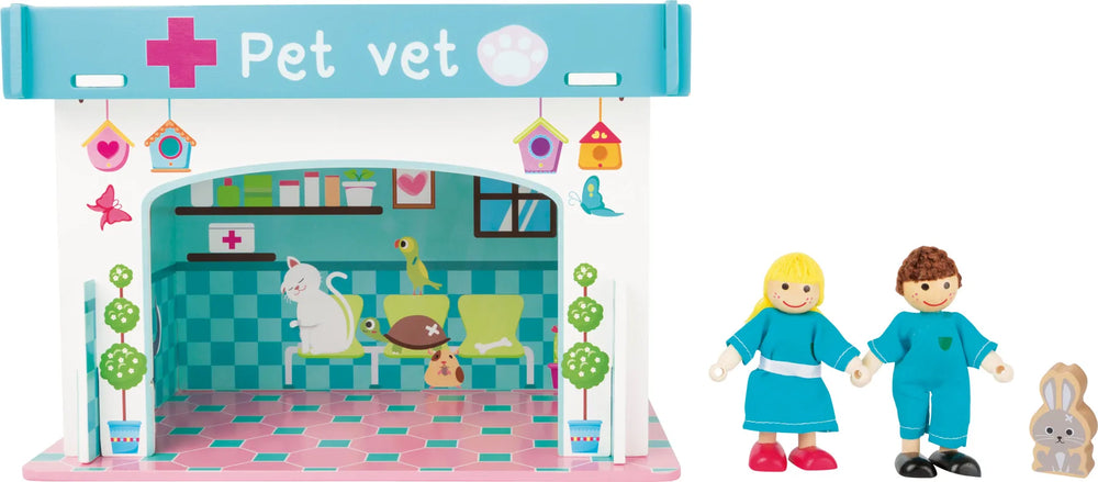 Temaleg Træ – Dyrehospital med Tilbehør – small foot