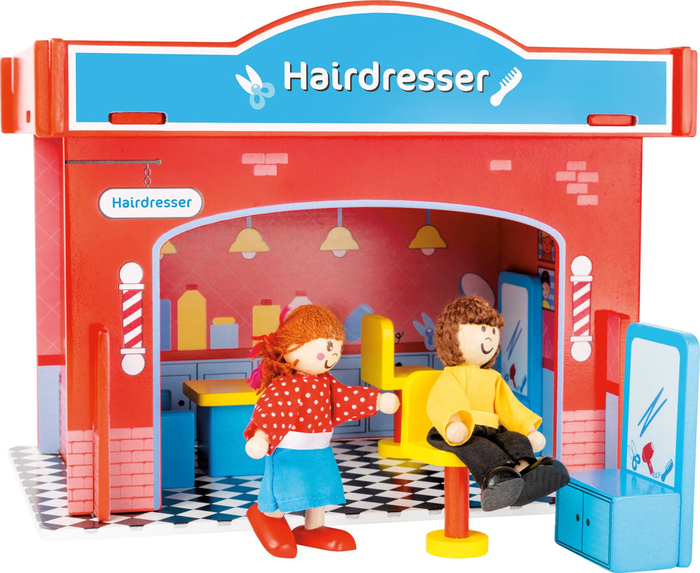 Temaleg Træ – Frisørbutik med Tilbehør – small foot