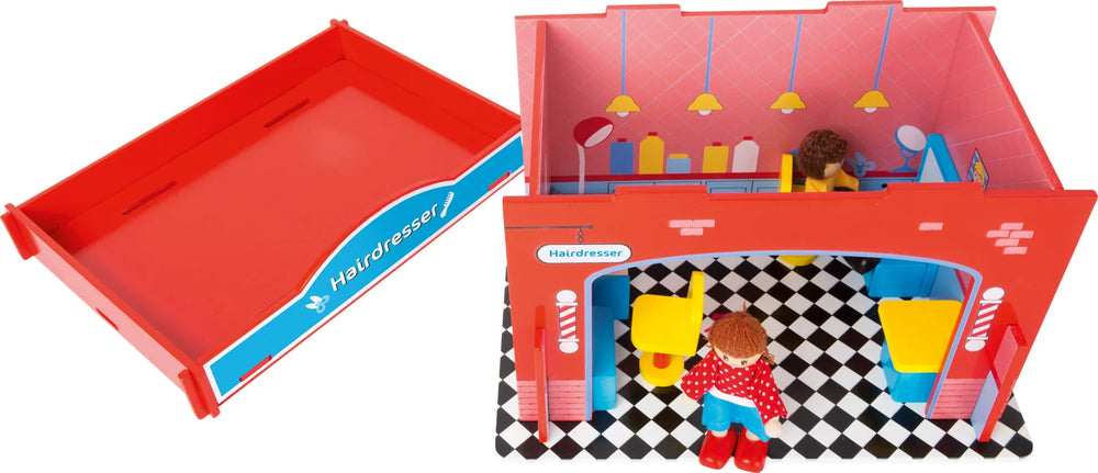 Temaleg Træ – Frisørbutik med Tilbehør – small foot