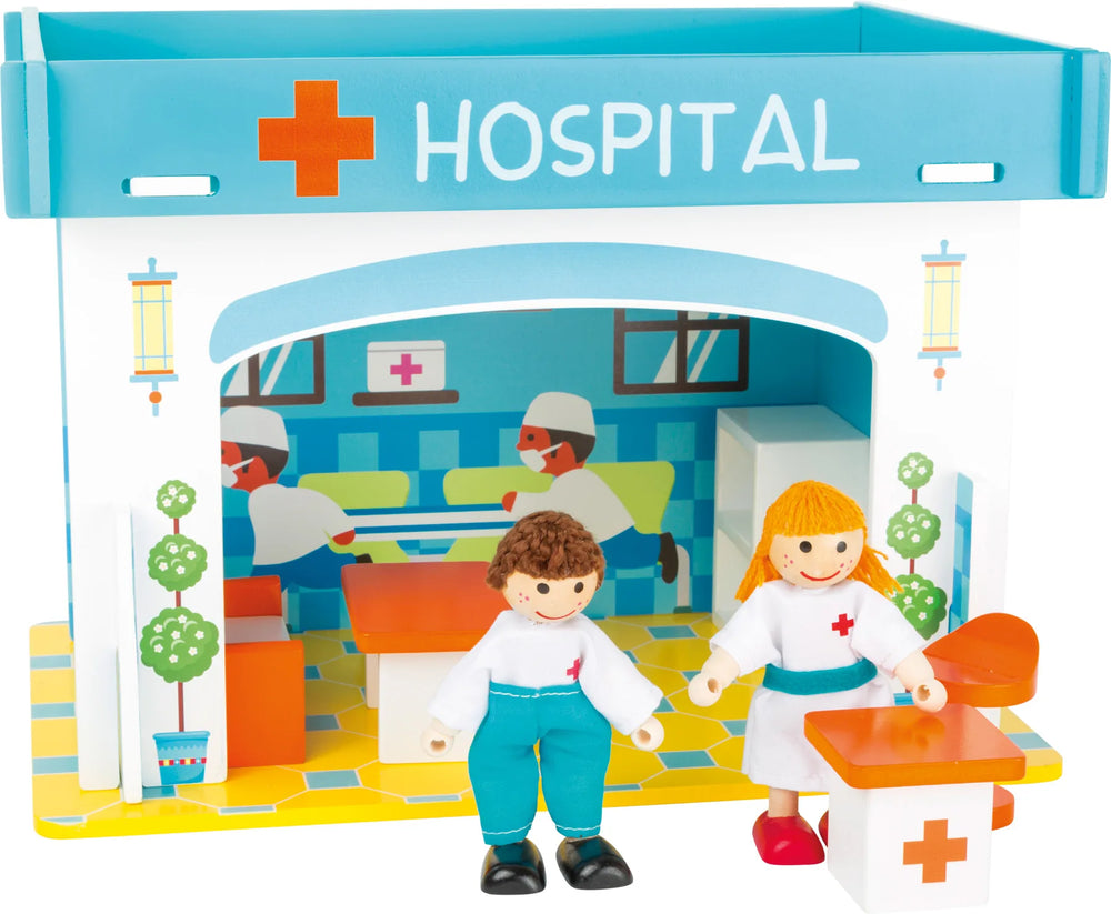 Temaleg Træ – Hospital med Tilbehør – small foot